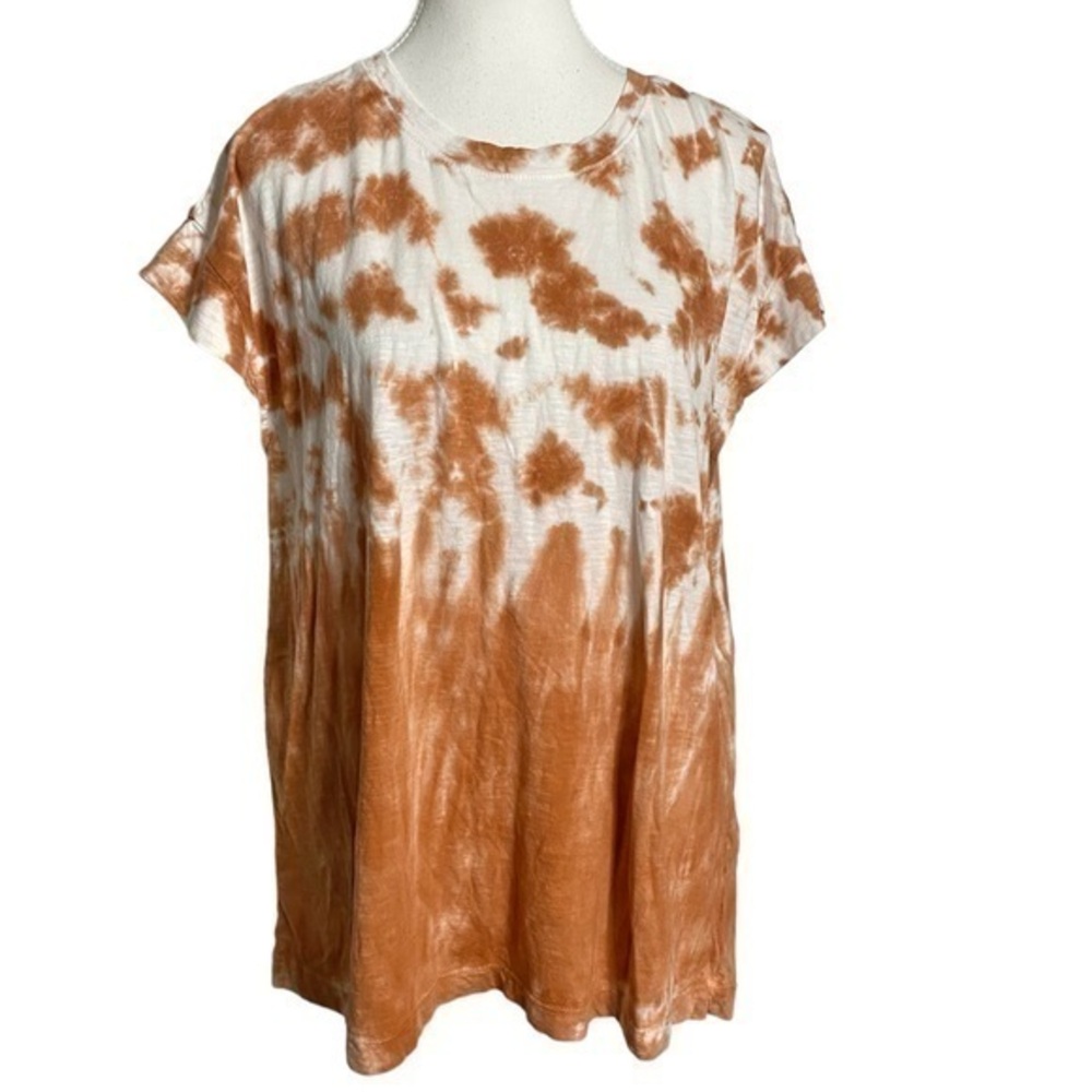 Wonderly Orange/Rust Tie Dye Cap Sleeve Top